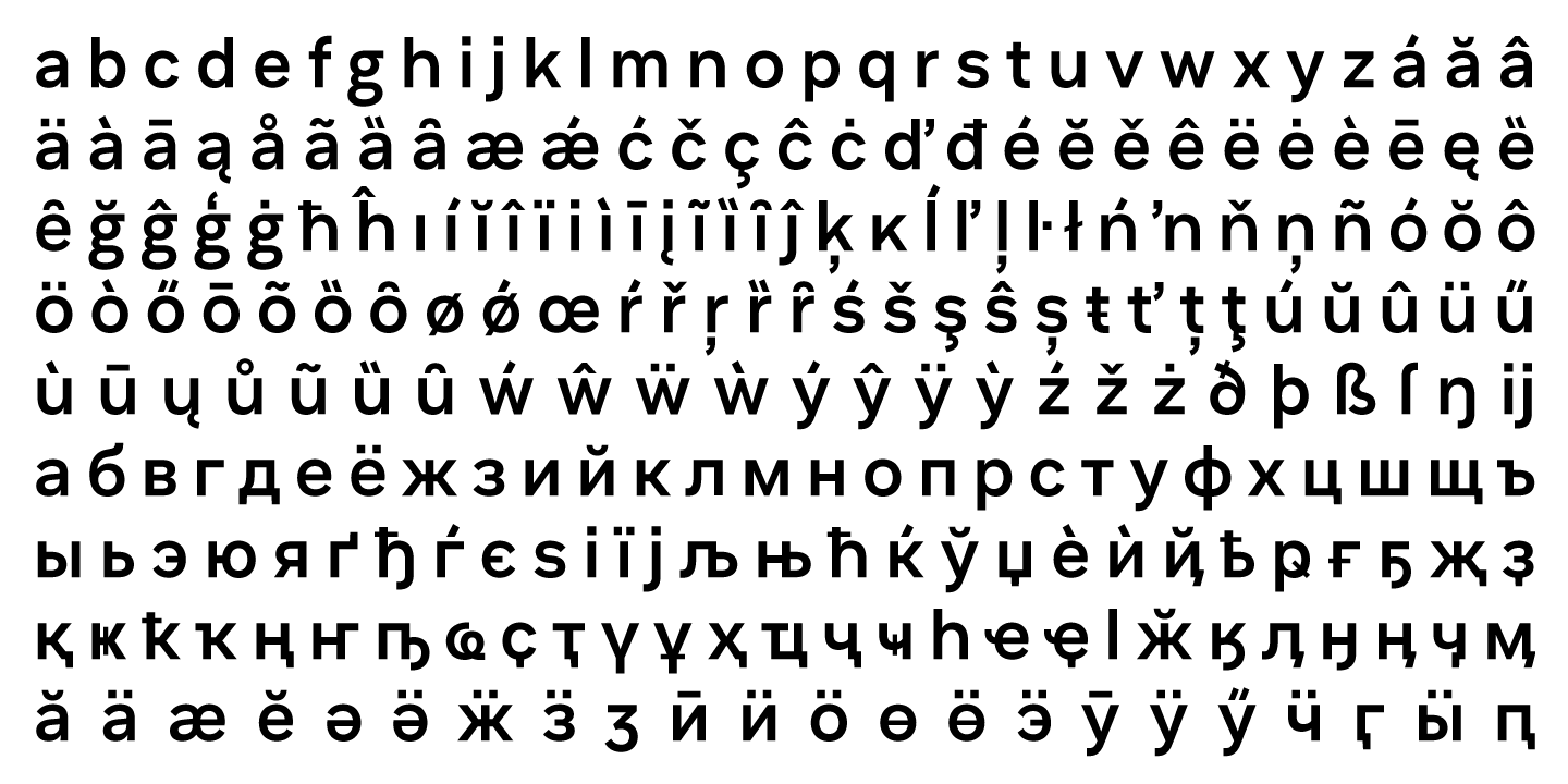 Пример шрифта Minor Italic